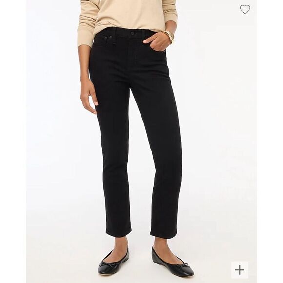$98 J Crew essential straight Black size 32P - Picture 1 of 6